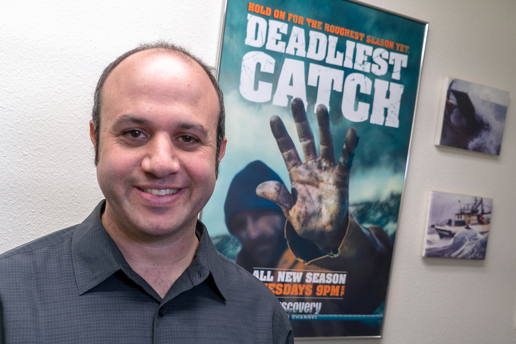 university of iowa alumnus alexander rubinow has won an emmy for his work on the show Deadliest Catch