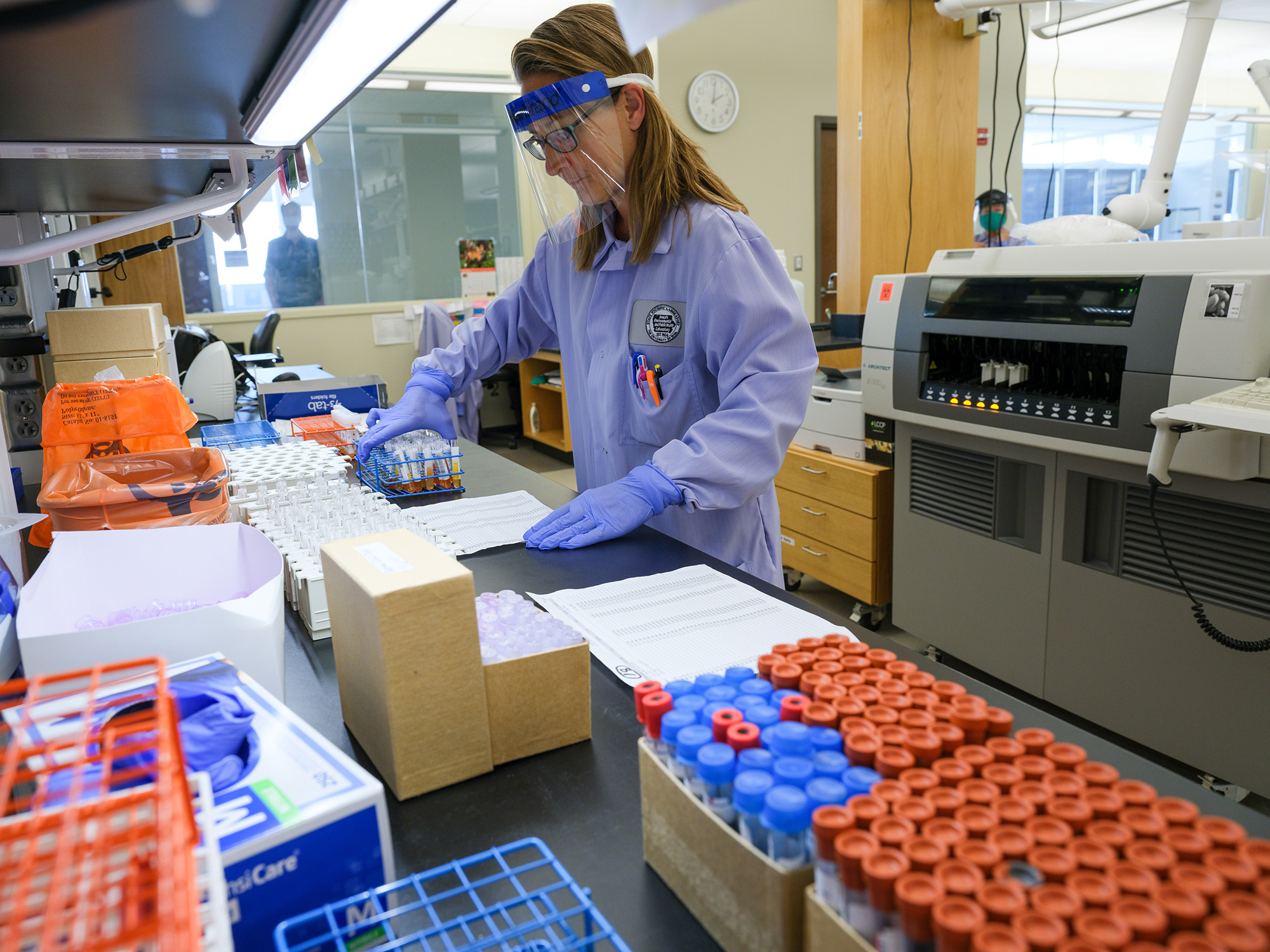 staff at the state hygienic laboratory at the university of iowa