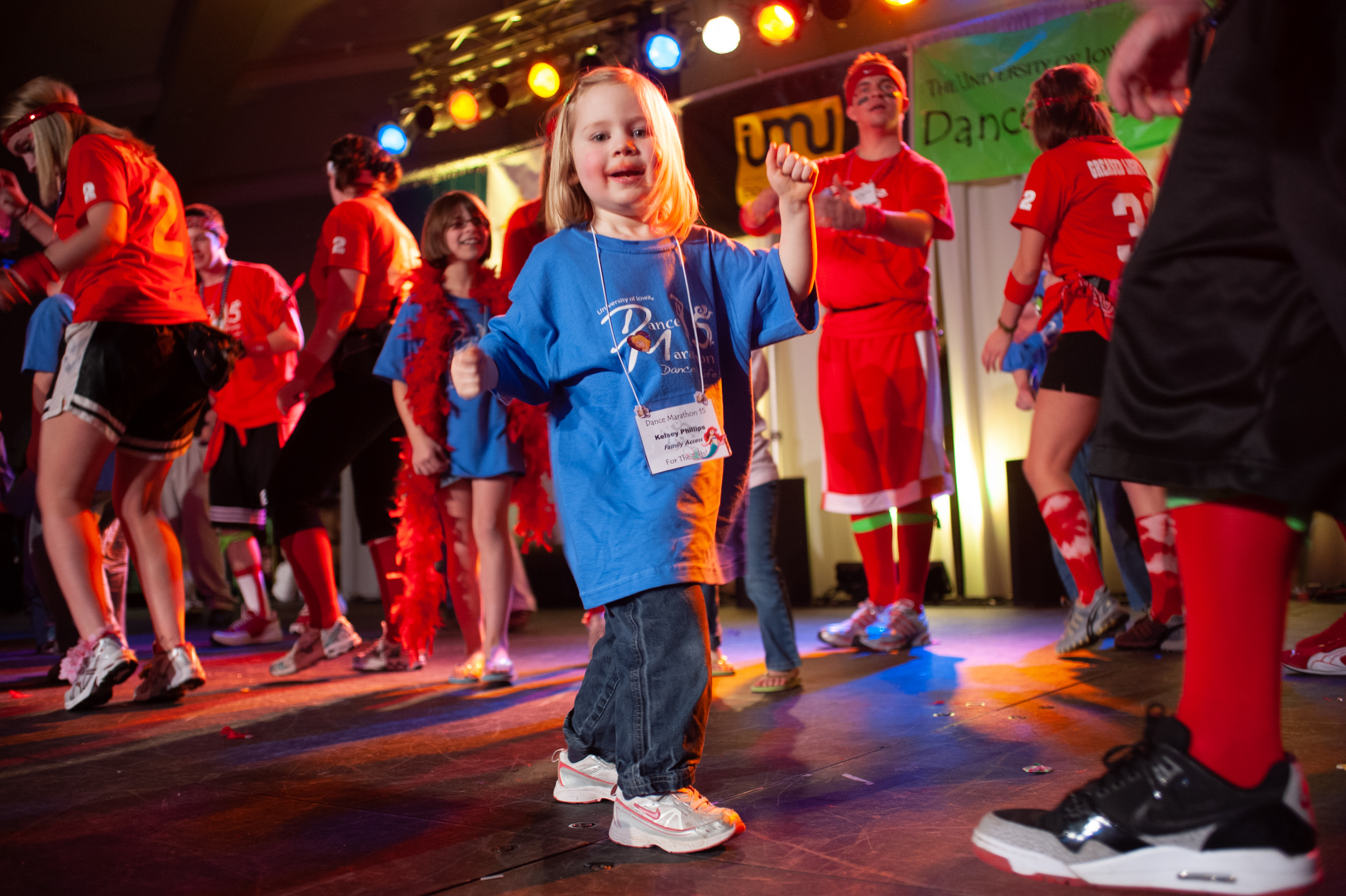 a young girl dancing