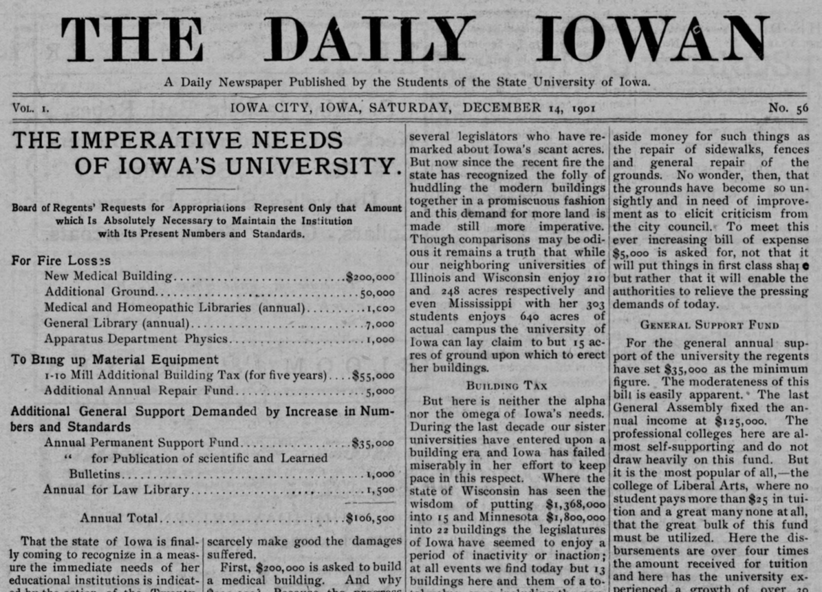 A old cover of a newspaper