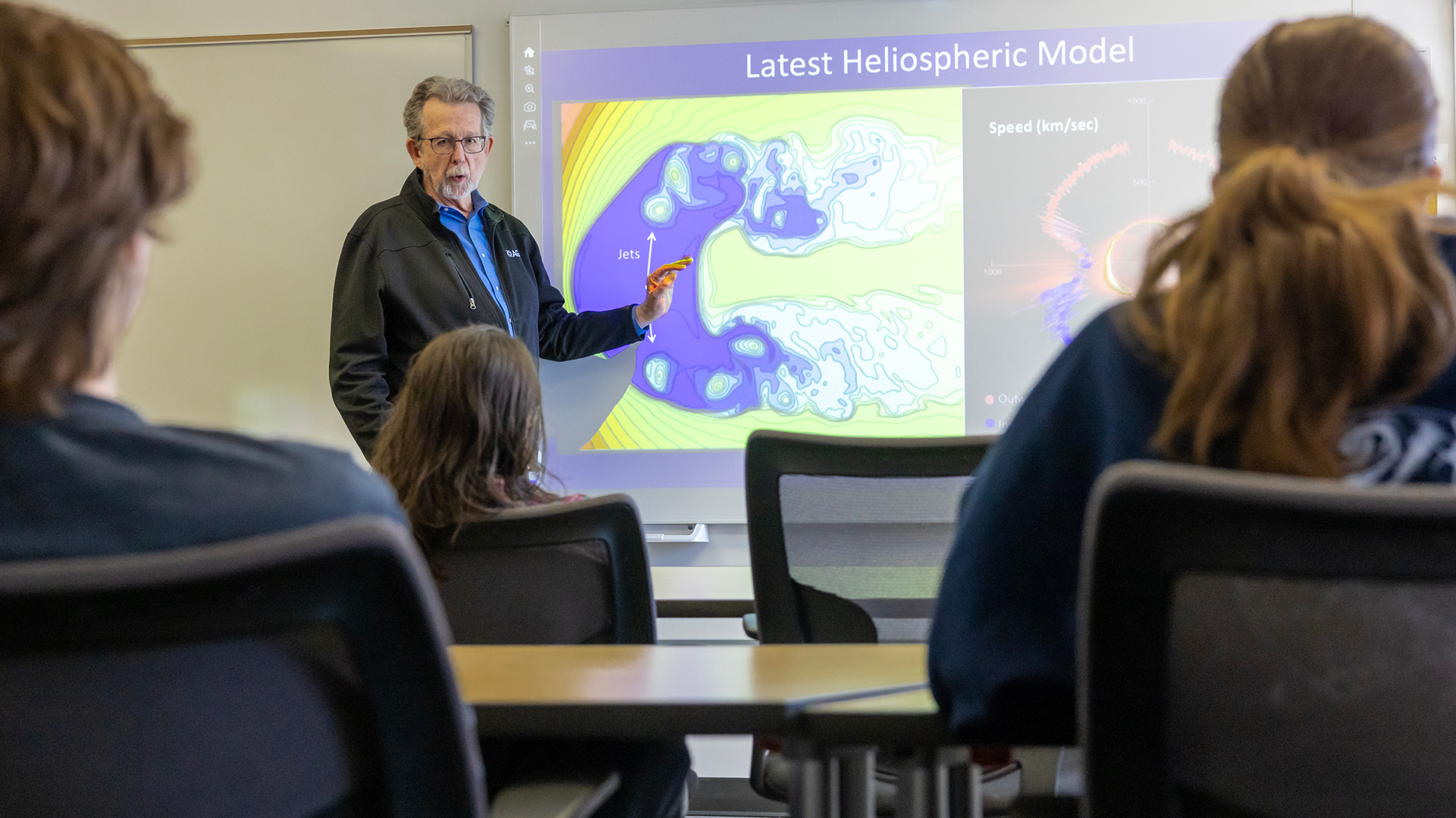 Jim Green presenting to University of Iowa students