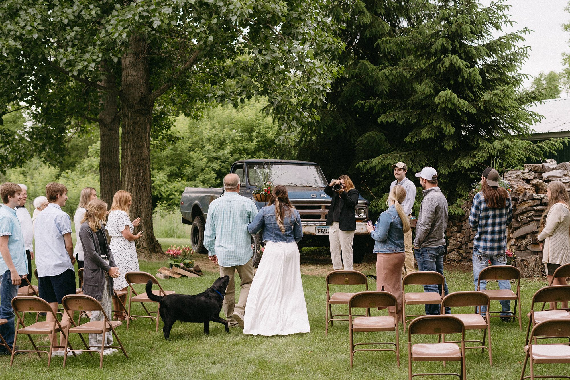 James and Mikki Rogers' wedding day