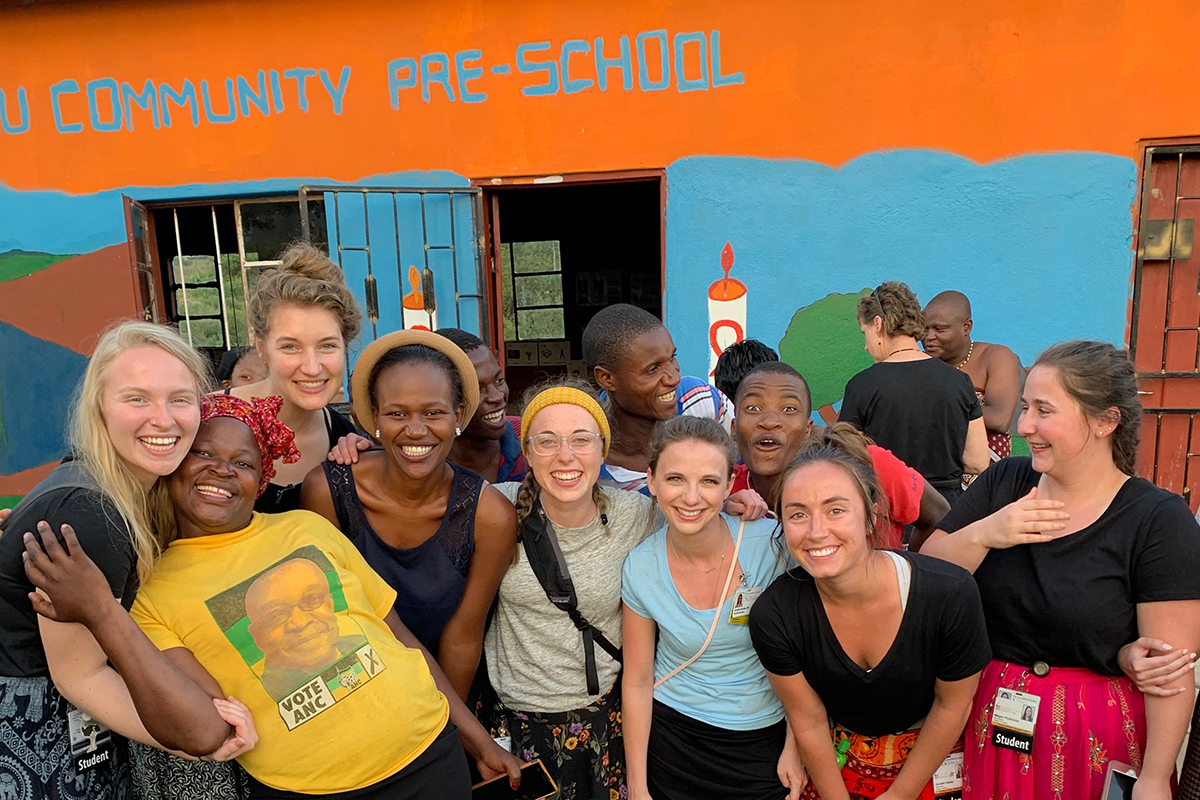 university of iowa graduate megan lough during a study abroad experience in eswatini