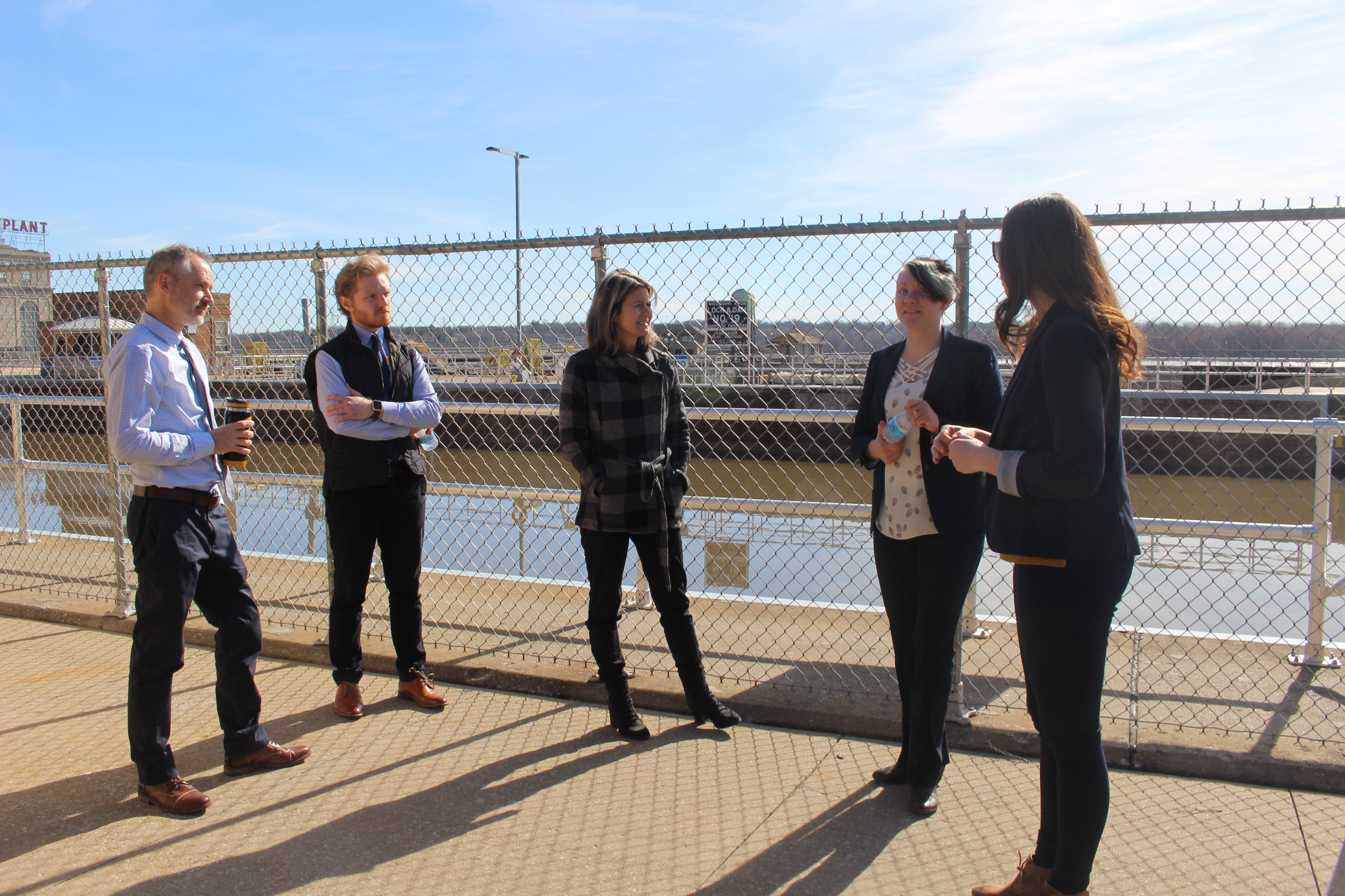 Office of Outreach and Engagement tour of the city with  community partners, Shelley Oltmans, Keokuk Area Chamber of Commerce Director, and  Kira Kruszynski, Marketing & Membership Coordinator for the Keokuk Area Chamber of Commerce.