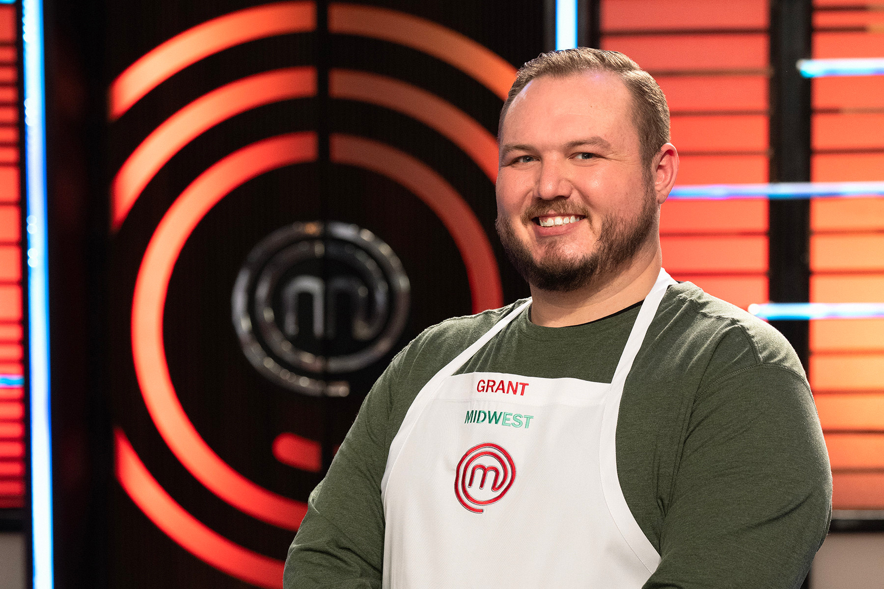 University of Iowa graduate Grant Gillon on the set of MasterChef