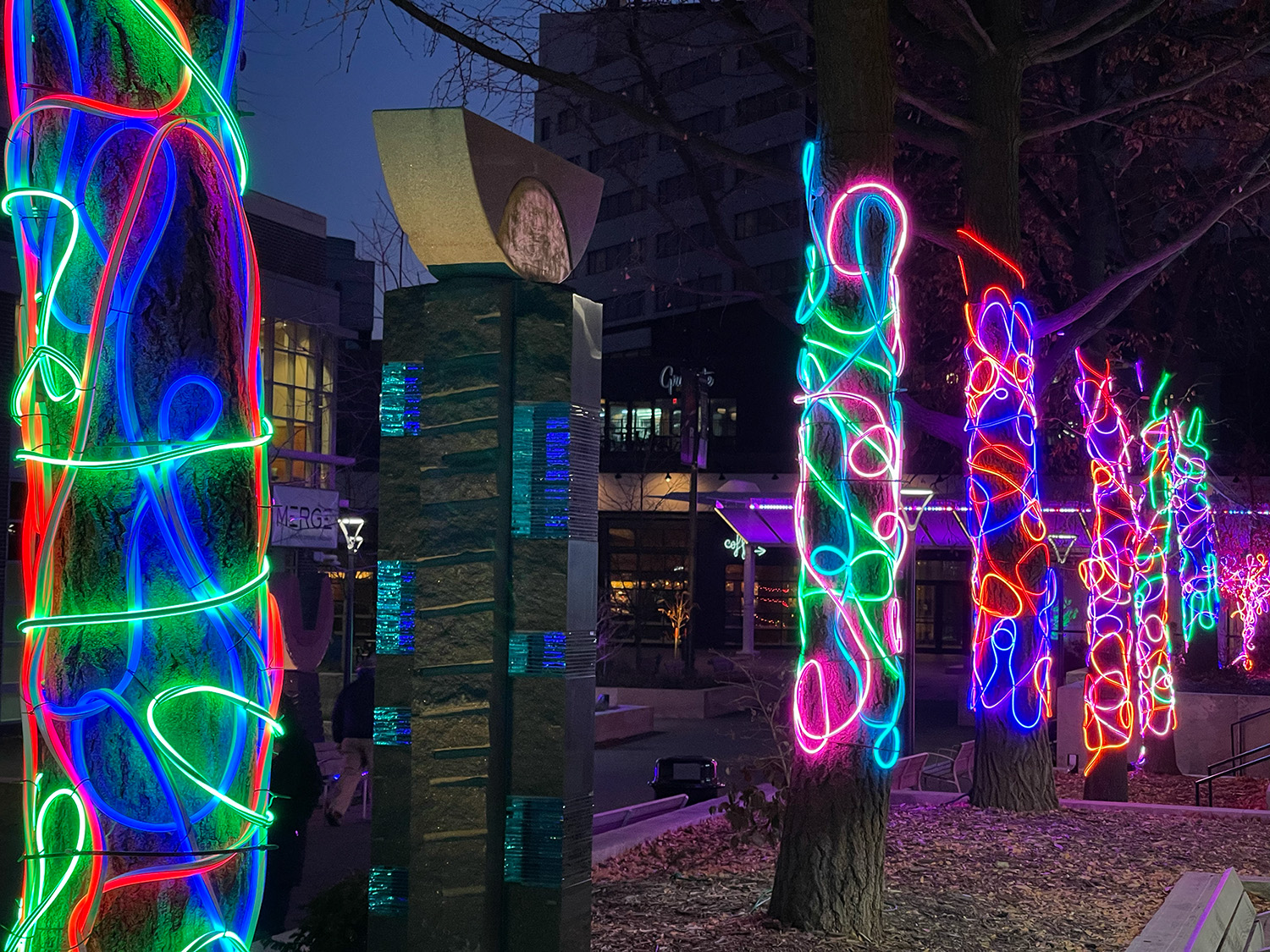 University of Iowa lecturer and graduate Ali Hval's "Scribble Trees"