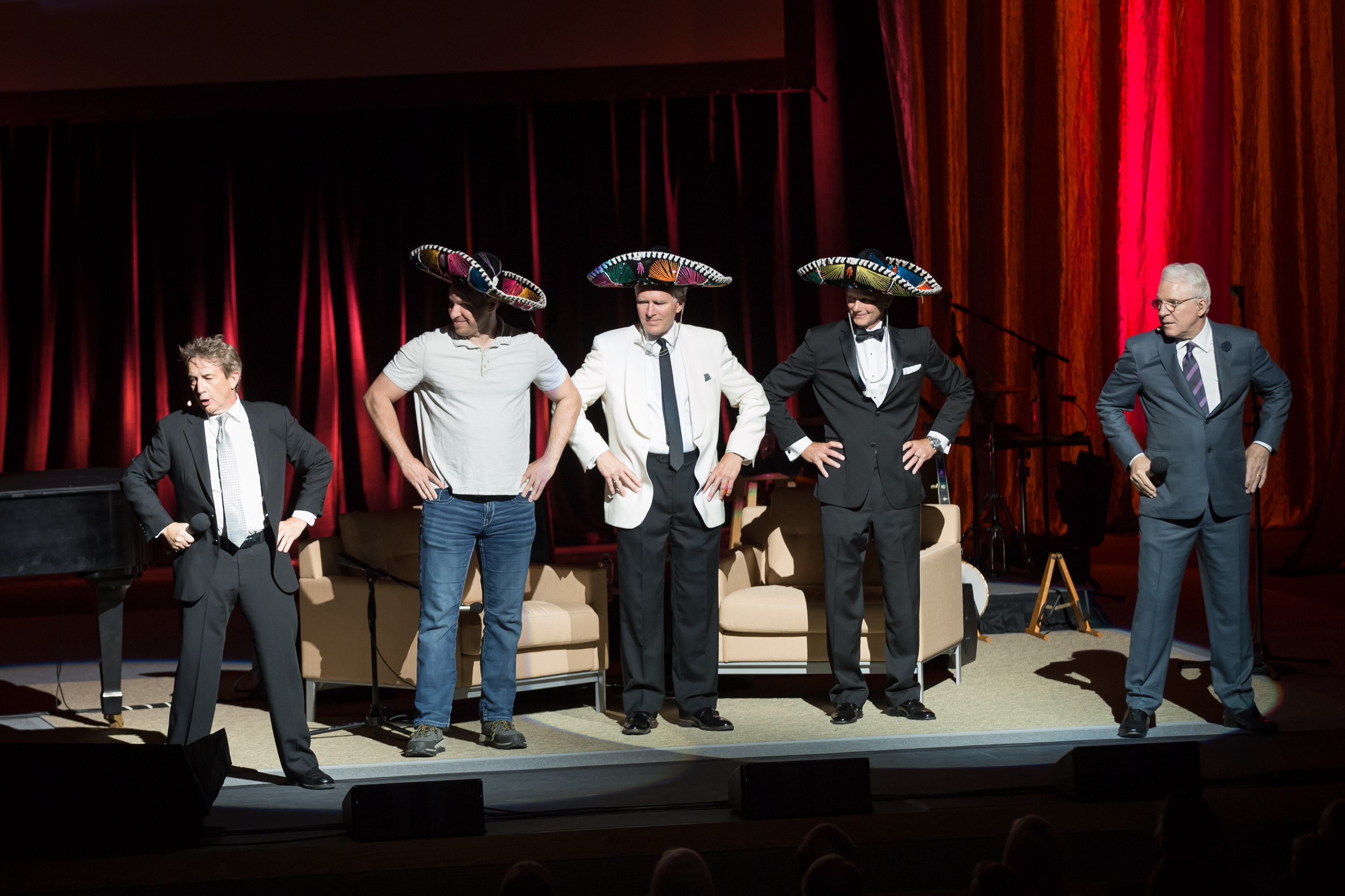 Steve Martin and Martin Short perform in 2016 for the opening of the new Hancher Auditorium. (Photo by Bill Adams)