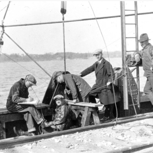 students conducting research on the Mississippi River