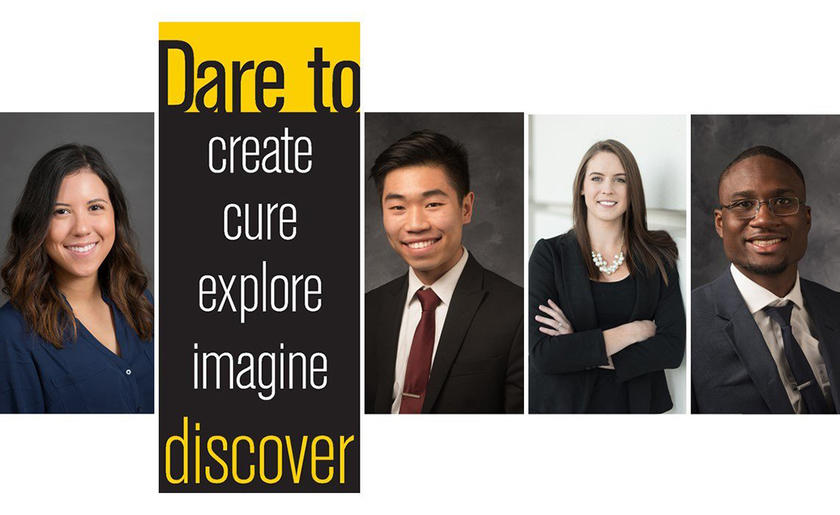 collage of some of the University of Iowa Dare to Discover research students