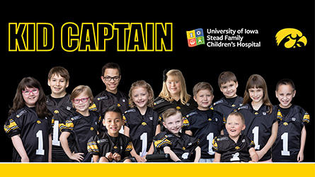 the 2019 kid captains, in a group photo