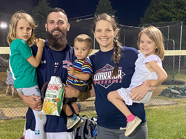 Liz Dupic with members of her family