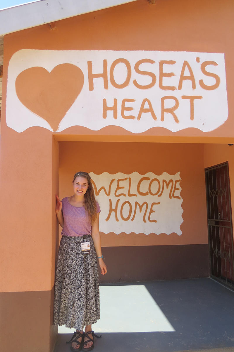 university of iowa graduate megan lough during a study abroad experience in eswatini
