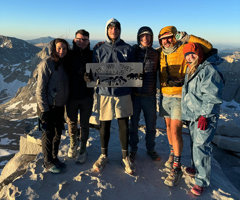 people atop Mount Whitney