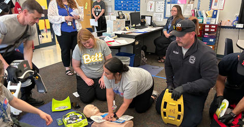 Project ADAM training in a classroom