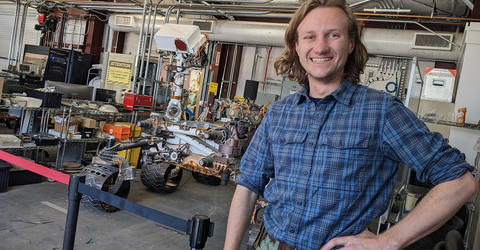 Iowa grad student Jacob Payne at NASA’s Astrophysics Mission Design School 
