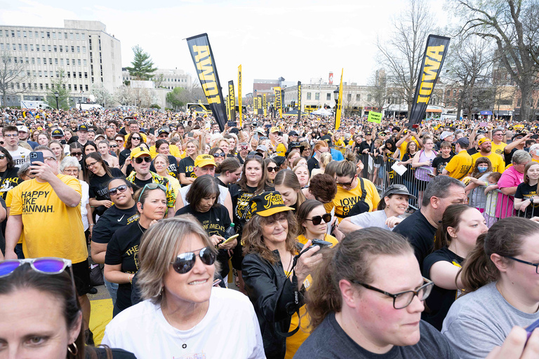 A large crowd of people