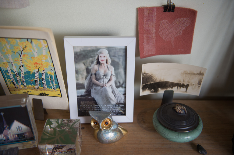 different trinkets on a desk