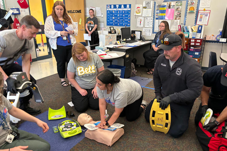 Project ADAM training in a classroom