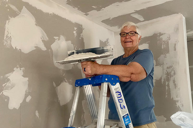Rita Wolf, of Monticello, Iowa, loves spending winters with her husband Ken on volunteer mission trips to repair and rebuild homes after disasters