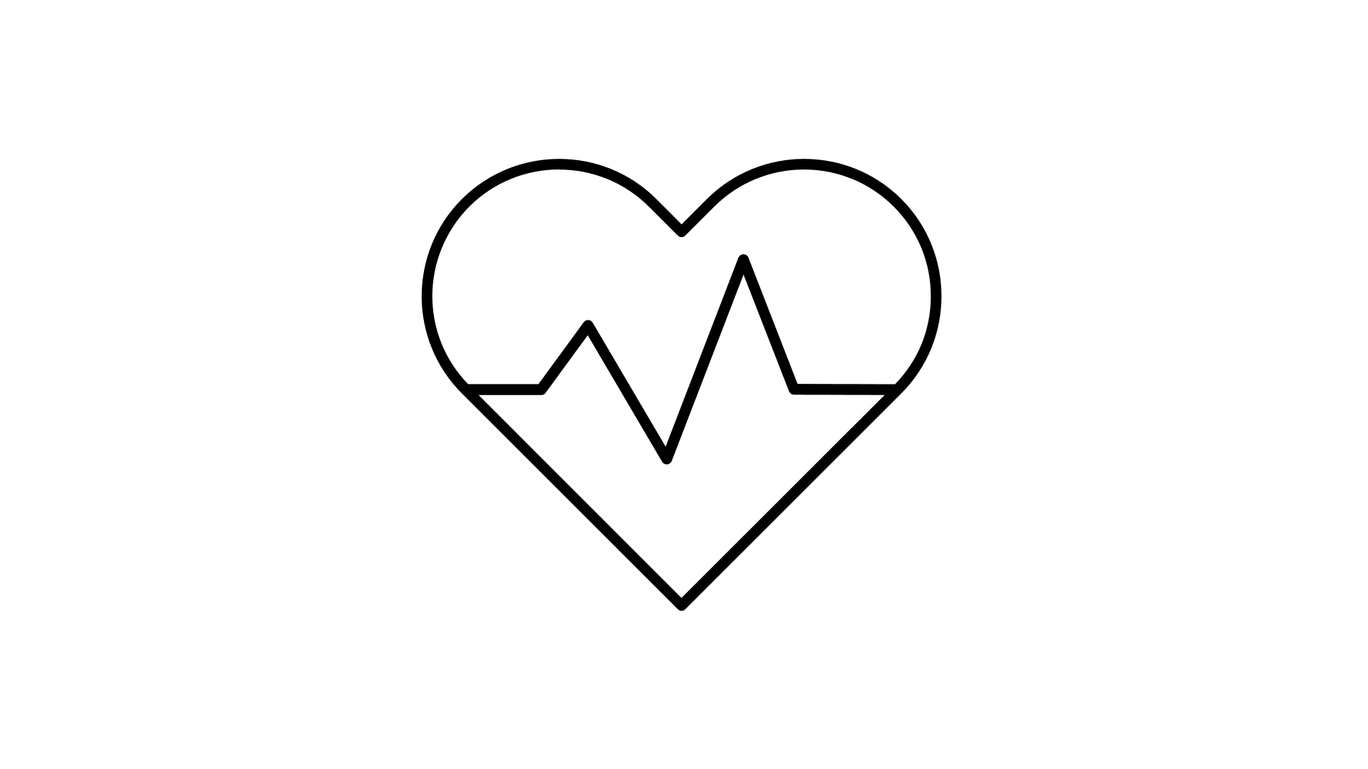 heart with pulse line icon