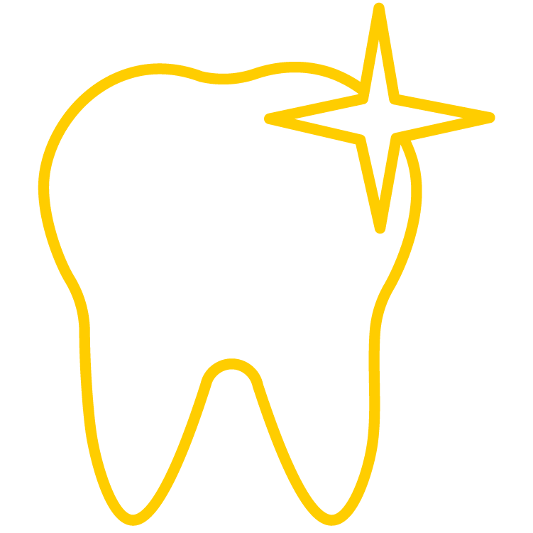 sparkling tooth icon