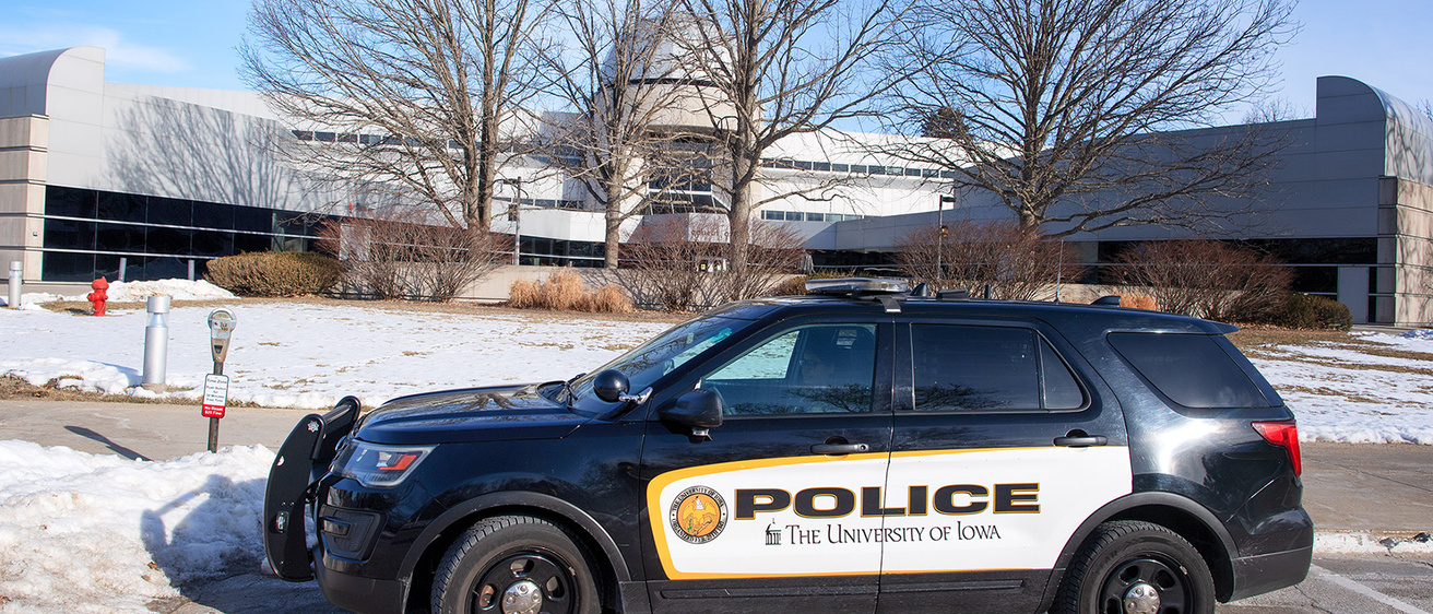A University police car