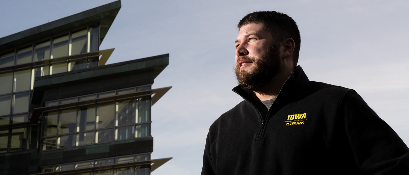 Jacob Schillo on the UI campus
