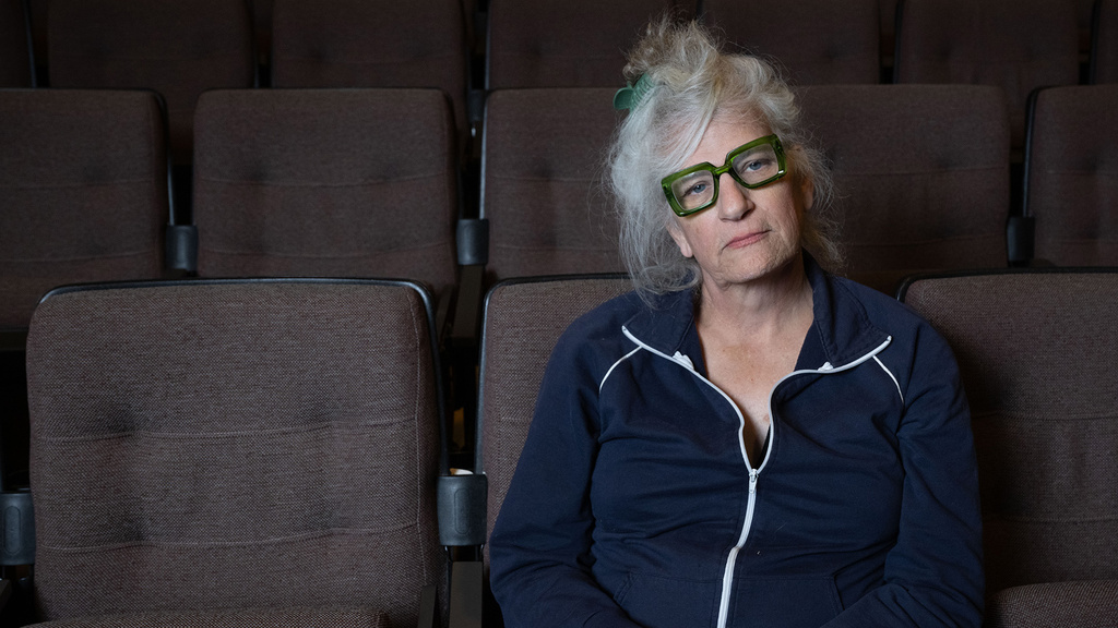 Harper Steele sitting in a theater