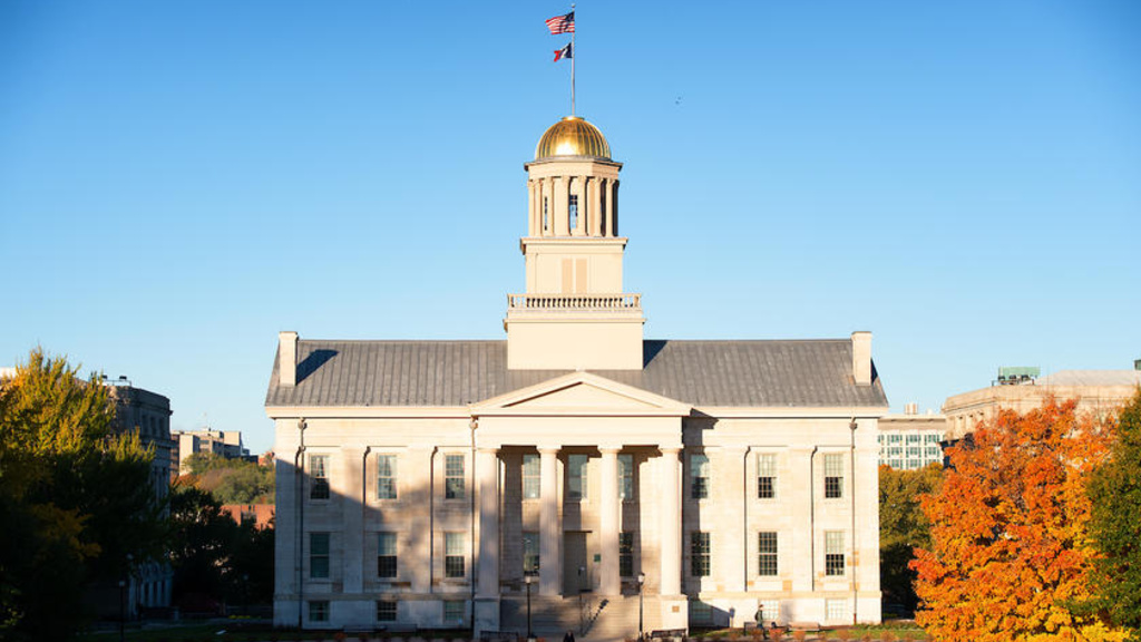 old capitol on the University of Iowa campus