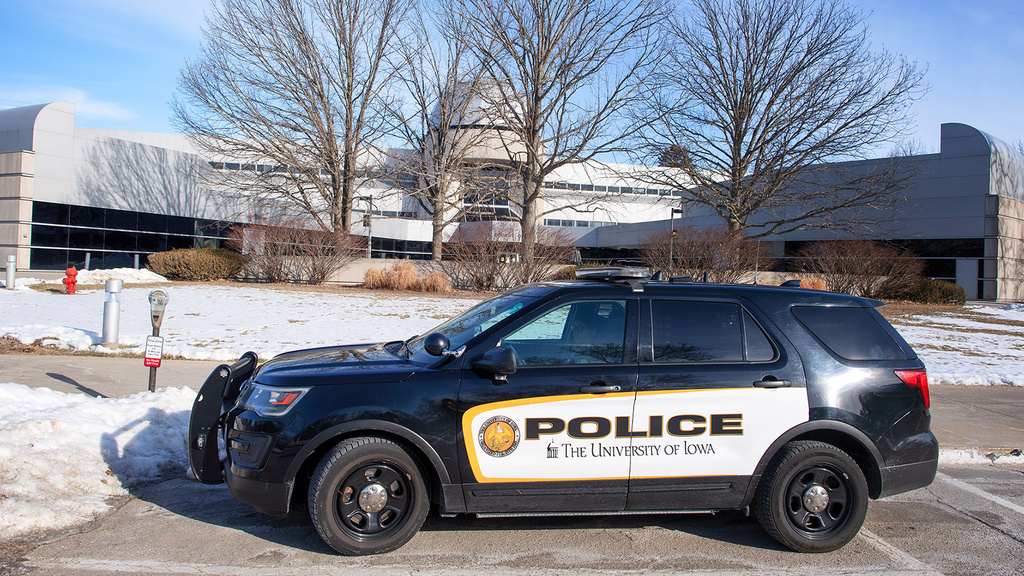 A University police car