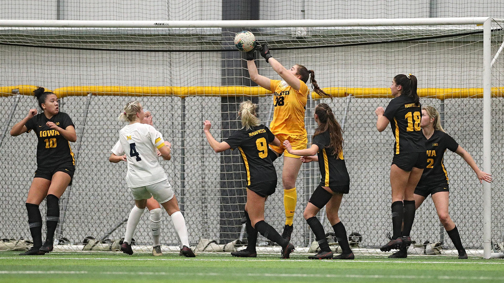 soccer players during a match