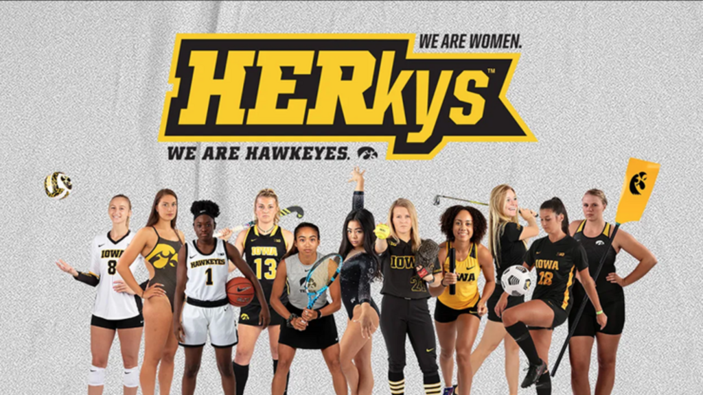 athletes from iowa's women's athletics teams
