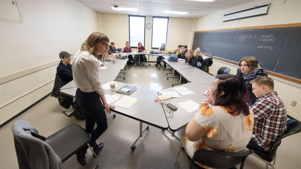 a group of students collaborating