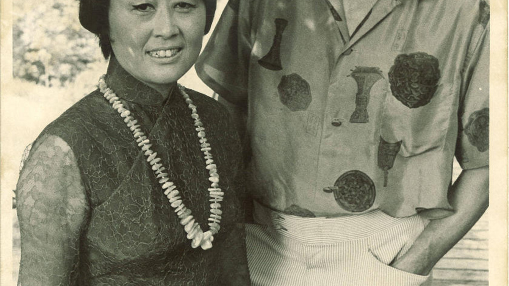 Two people standing together