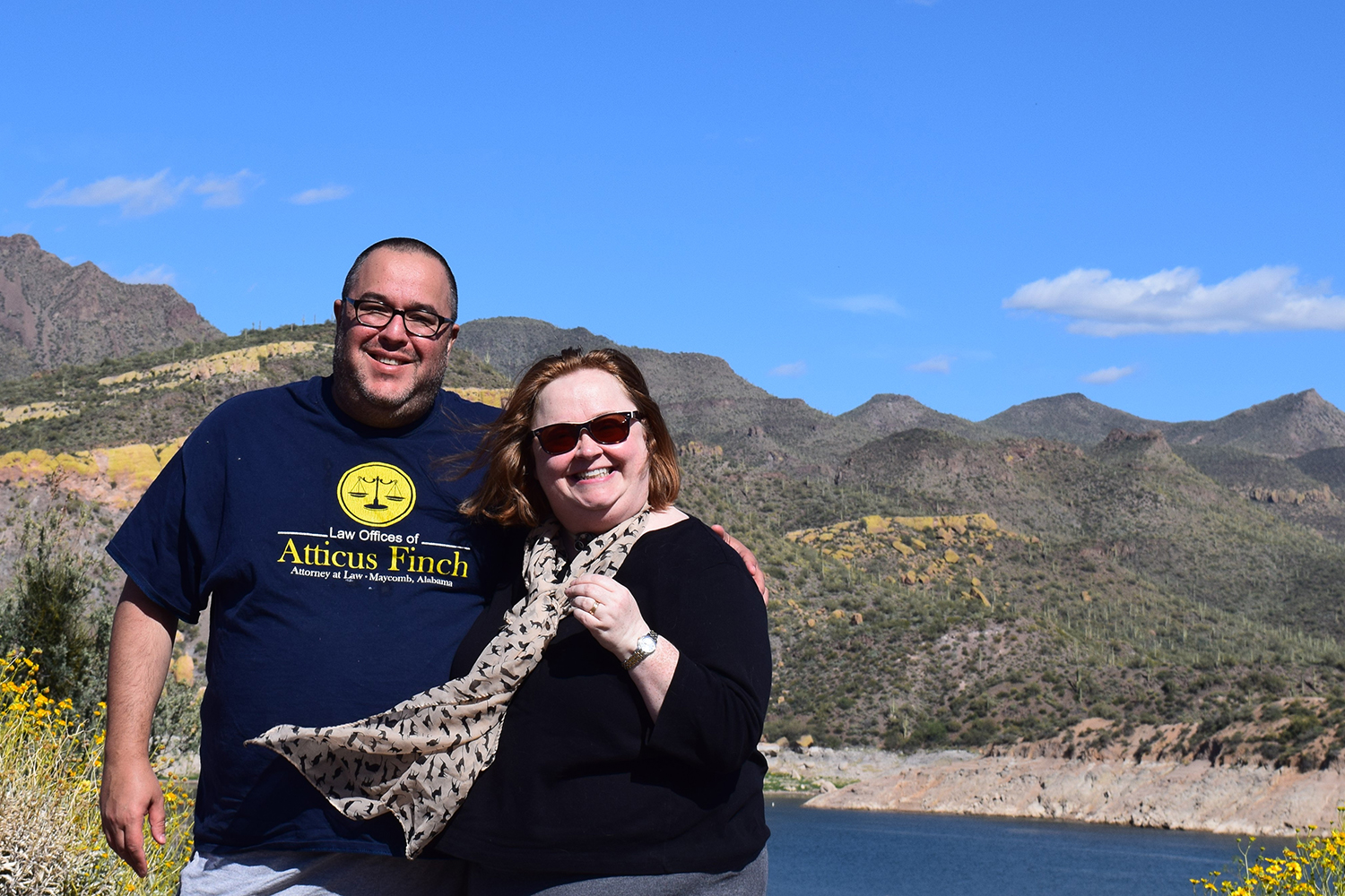 Ross Daniels and Amy Ward in a mountainous setting